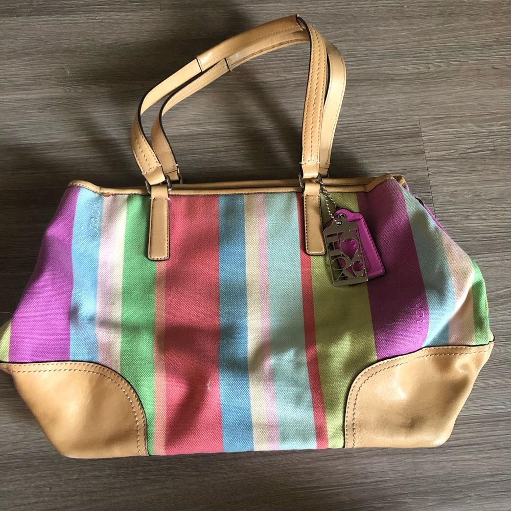 Coach Canvas Tote - Picture 1 of 9